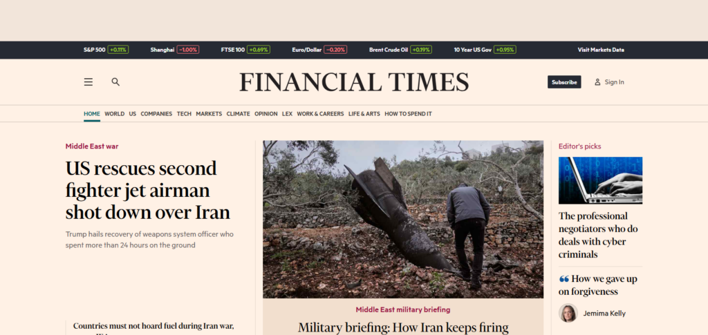 The 10 Best Finance Blogs for Corporate Professionals 6 The Financial Times