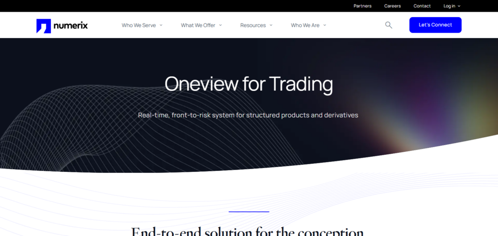 10 Best Platforms for Tracking Liquidity Risk in Portfolios 10 Numerix Oneview