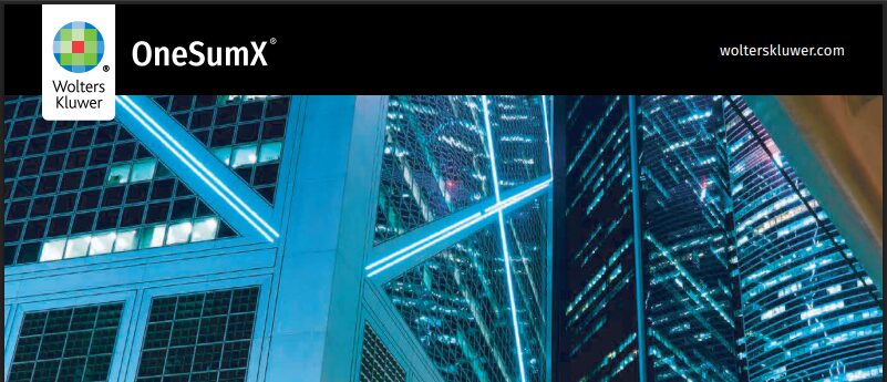 Wolters Kluwer OneSumX Liquidity Risk 