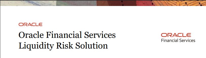 Oracle Financial Services Liquidity Risk Management  