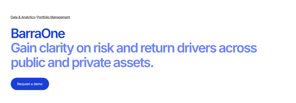 BarraOne Multi‑Asset