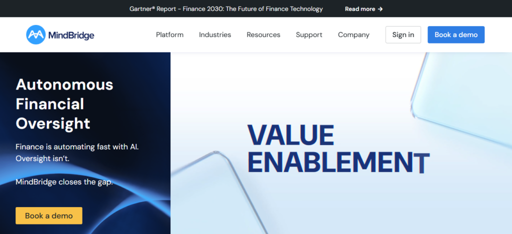 10 Best AI Platforms for Financial Data Accuracy & Validation 3 MindBridge.ai