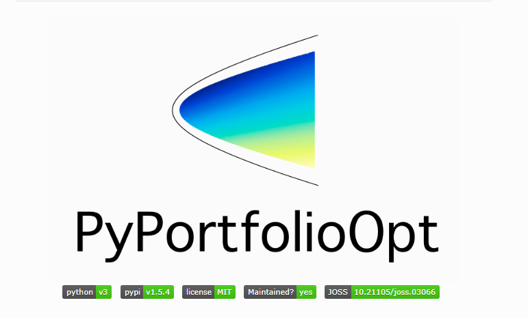 Python (with libraries Pandas + NumPy + PyPortfolioOpt)