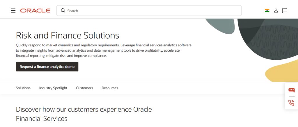 Oracle Financial Services Analytics