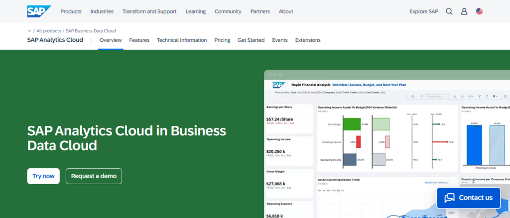10 Best AI Tools for Smarter Internal Financial Decisions 4 SAP Analytics Cloud