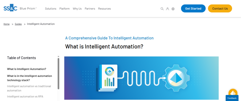 Blue Prism Intelligent Automation