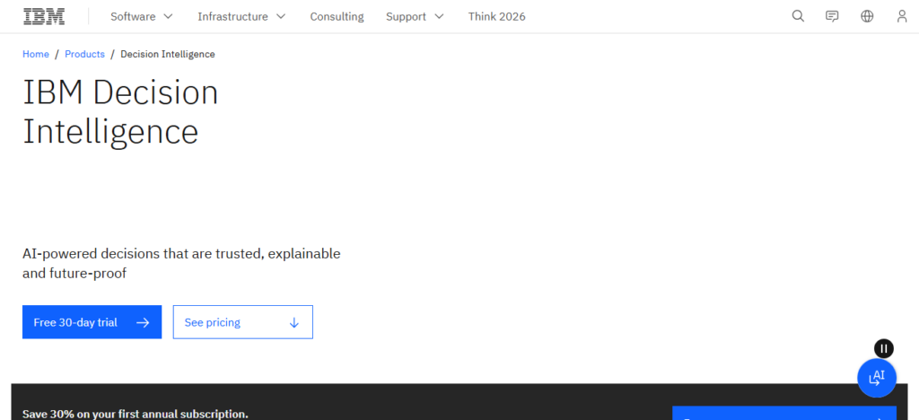 10 Best AI Systems for Operational Decision Intelligence 2026 5 IBM Decision Intelligence