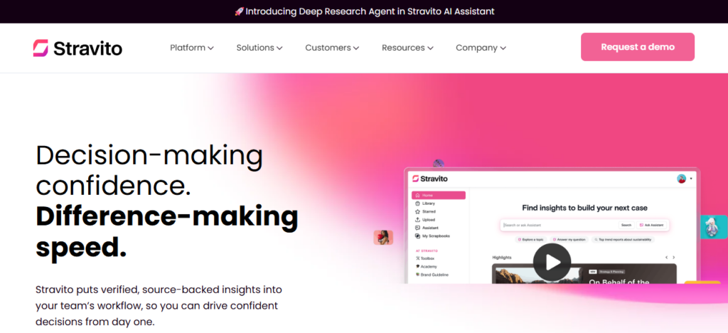 10 Best AI Systems for Operational Decision Intelligence 2026 2 Stravito