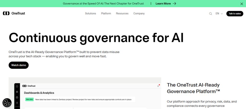 10 Best AI Tools for Internal Risk Assessment Automation 4 OneTrust