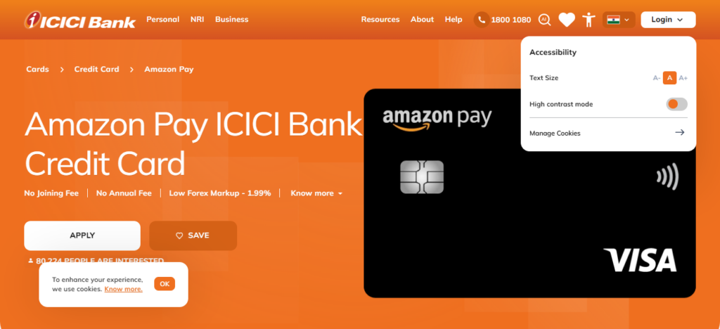 Amazon Pay ICICI Bank Credit Card