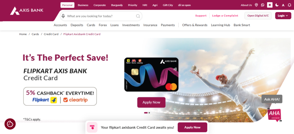 Flipkart Axis Bank Credit Card
