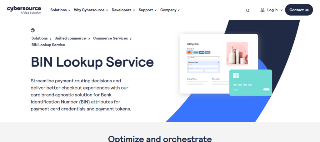 Cybersource BIN Intelligence (Visa)