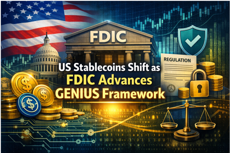 US Stablecoins Shift as FDIC Advances GENIUS Framework
