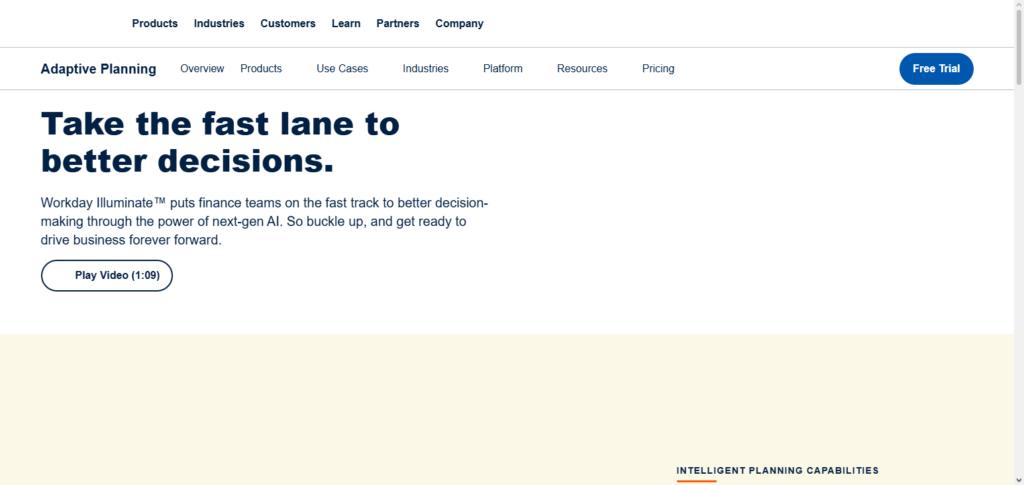 Workday Adaptive Planning AI