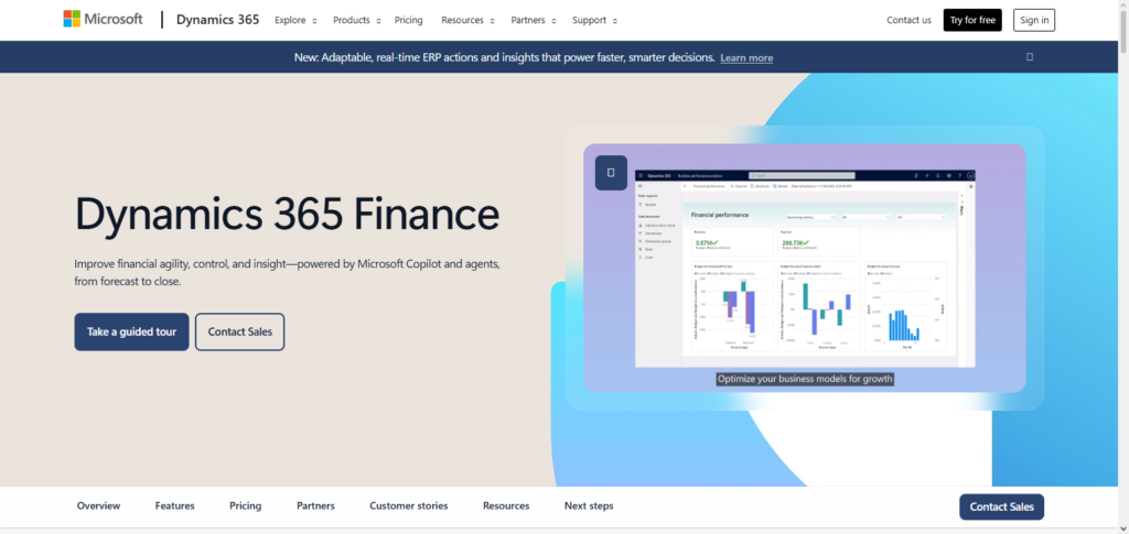 Microsoft Dynamics 365 Finance + Copilot AI