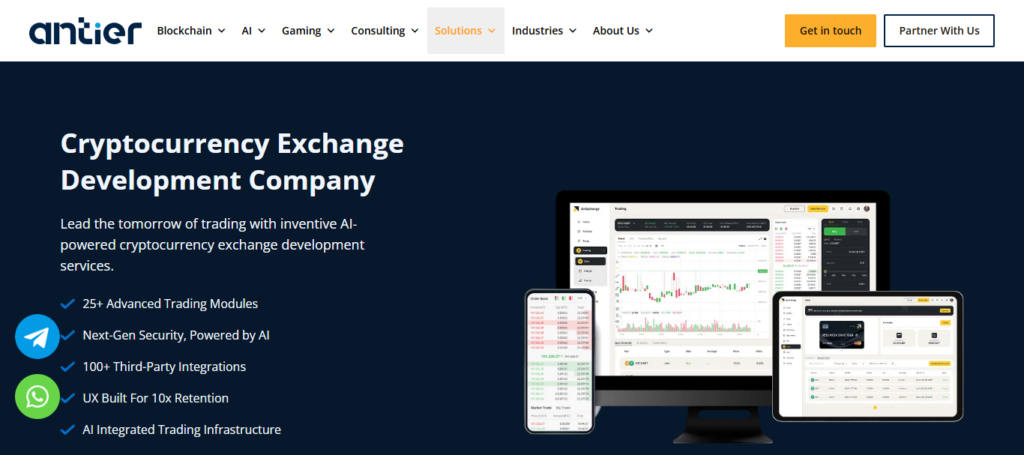 10 Best Crypto Exchange Software with Built-in Smart Contract Engine 8 Antier Exchange Development