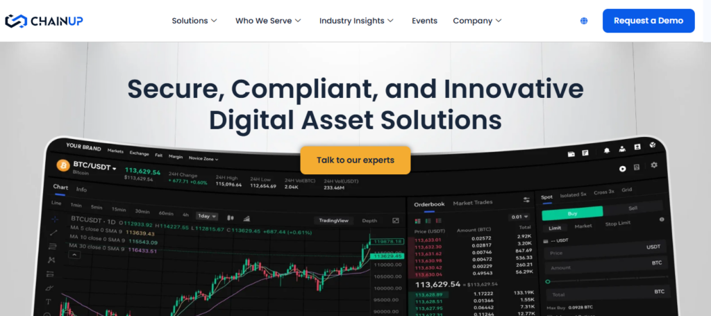 10 Best Crypto Exchange Software with Built-in Smart Contract Engine 6 ChainUP Exchange Solution