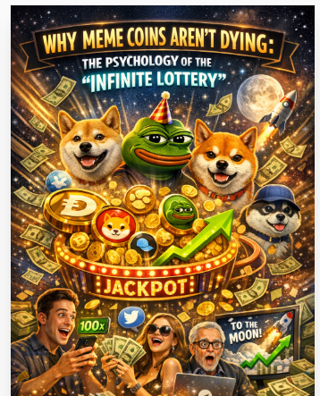 Why Meme Coins Aren’t Dying: The Psychology of the "Infinite Lottery"