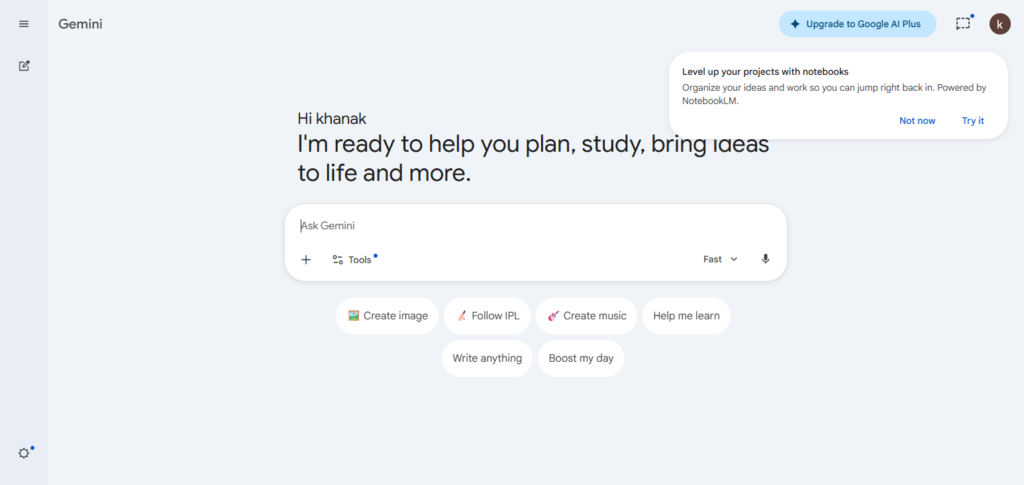 Google Gemini (Workspace AI)