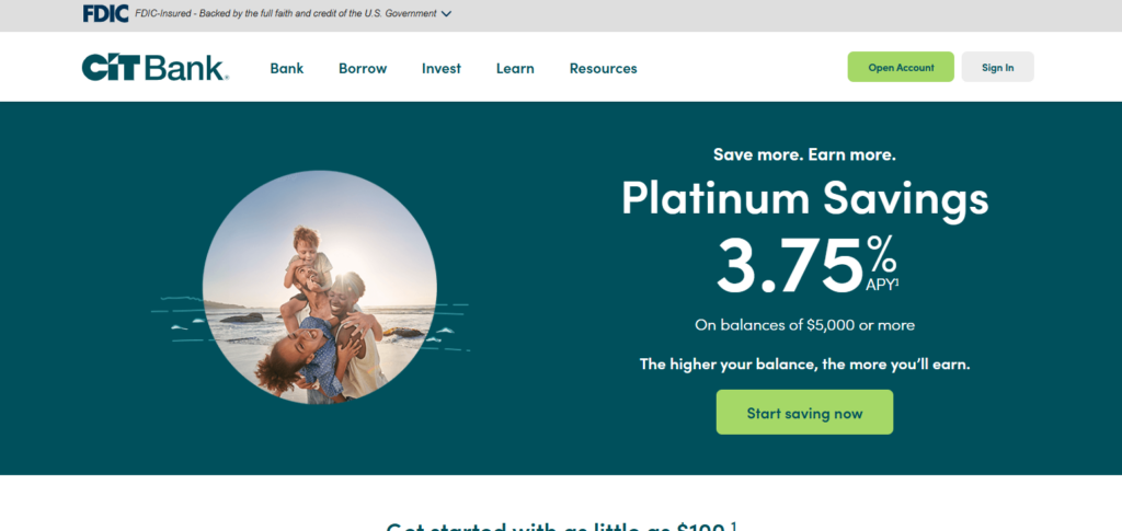 CIT Bank Platinum Savings Account