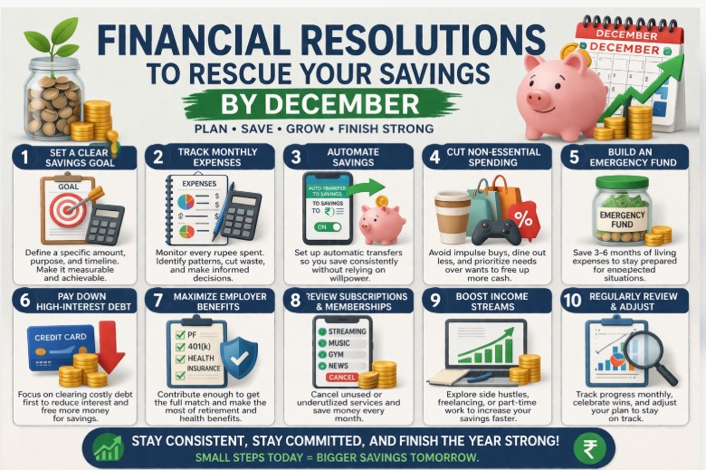 10 Financial Resolutions to Rescue Your Savings by December