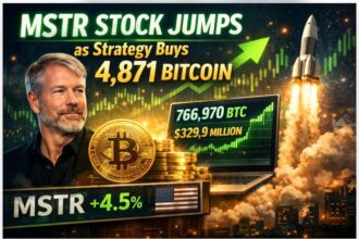 MSTR Stock Jumps as Strategy Buys 4,871 Bitcoin