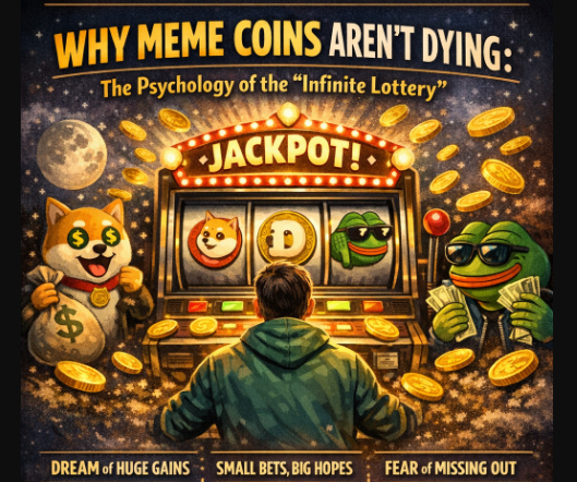 Why Meme Coins Aren’t Dying: The Psychology of the "Infinite Lottery"