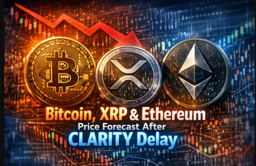 Bitcoin, XRP & Ethereum Price Forecast After CLARITY Delay