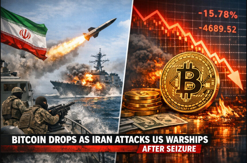 Bitcoin Drops as Iran Attacks US Warships After Seizure