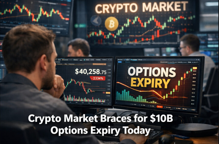 Crypto Market Braces for $10B Options Expiry Today