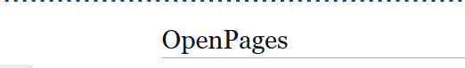 OpenPages
