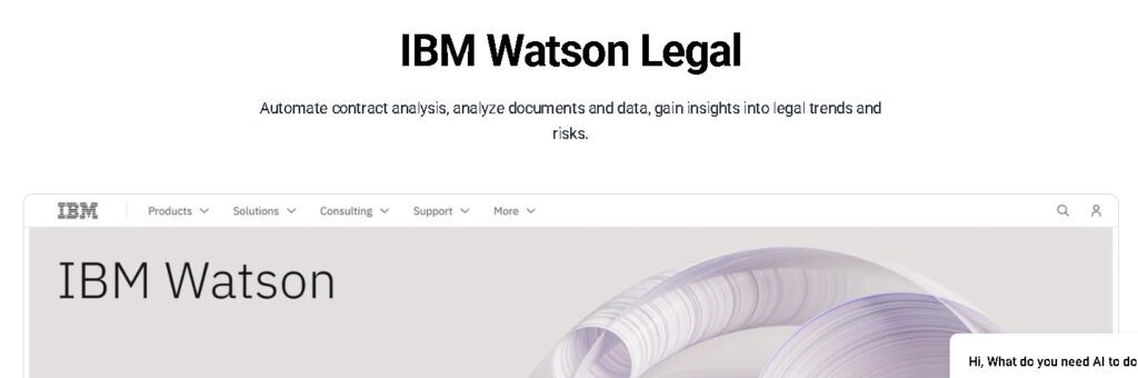 IBM Watson Legal