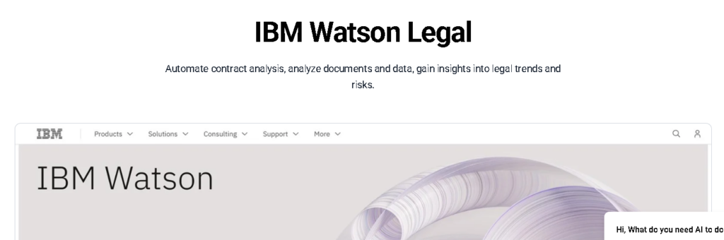 IBM Watson Legal