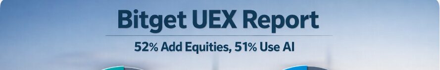 Bitget UEX Report: 52% Add Equities, 51% Use AI
