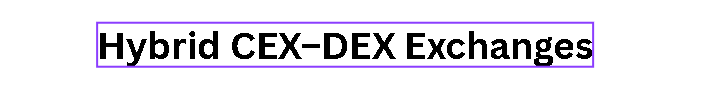 Hybrid CEX–DEX Exchanges