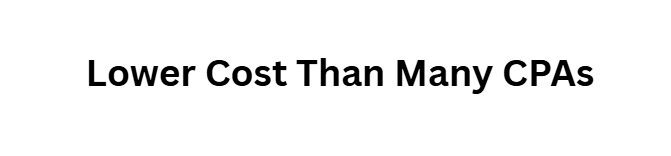Lower Cost Than Many CPAs