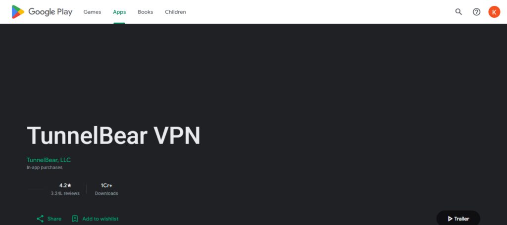 TunnelBear VPN