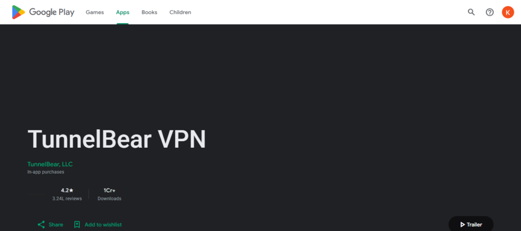  TunnelBear VPN