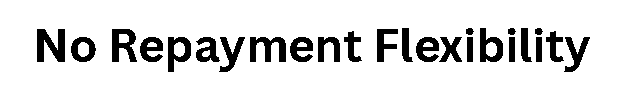 No Repayment Flexibility