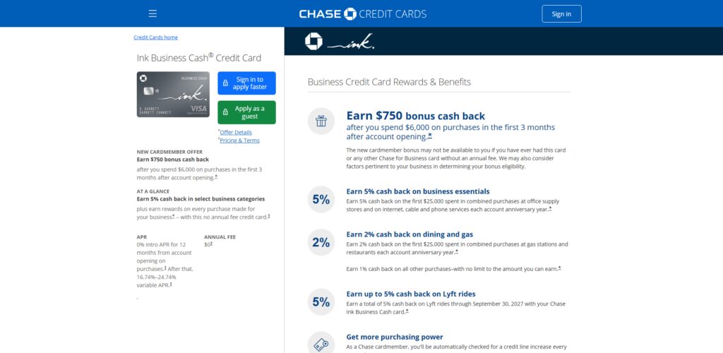Chase Ink Business Cash®