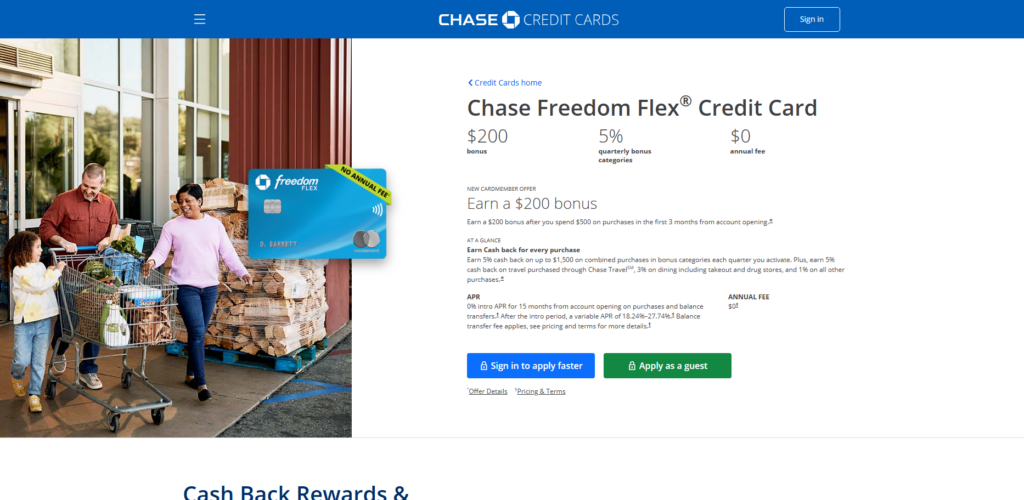 Top 10 Best Cashback Credit Cards Offered by Chase and Amex 3 Chase Freedom Flex®