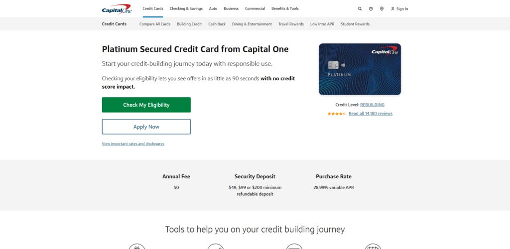 Capital One Platinum Secured