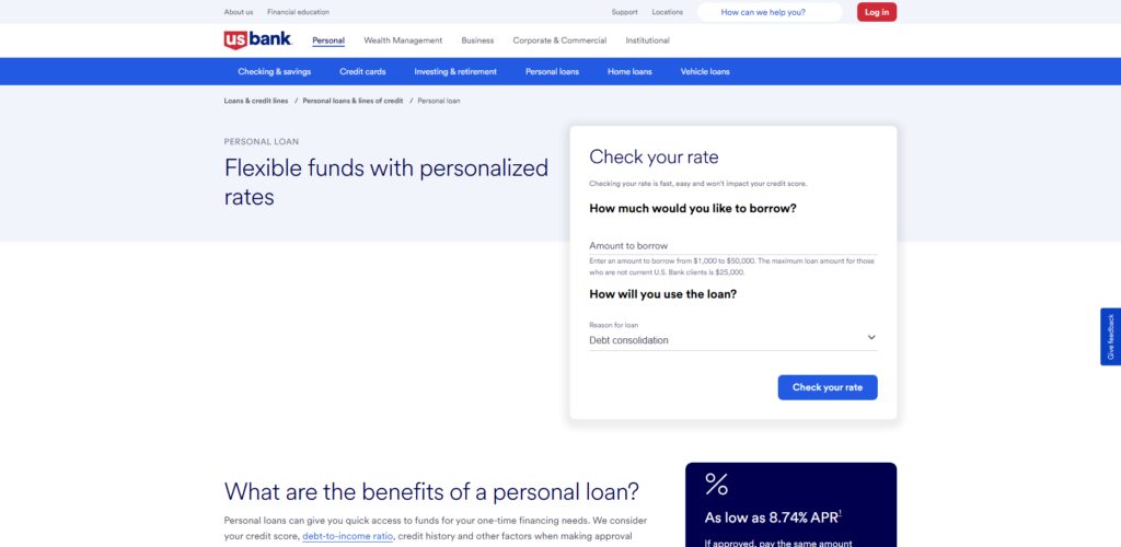 U.S. Bank Personal Loans