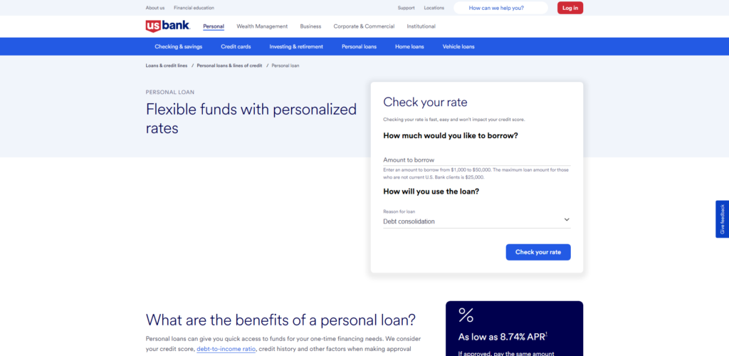 10 Top Wells Fargo Loan Alternatives with Low Interest Rates 9 U.S. Bank Personal Loans