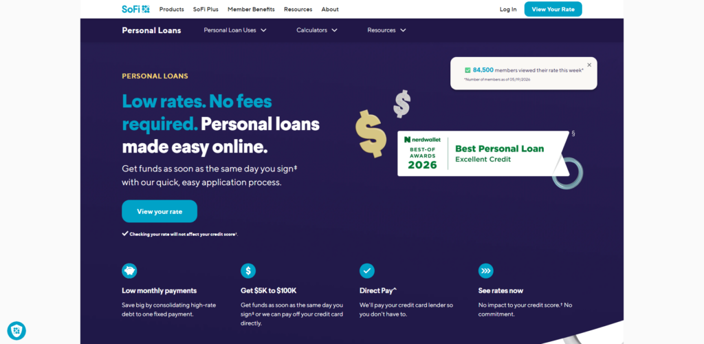 10 Top Wells Fargo Loan Alternatives with Low Interest Rates 3 SoFi Personal Loans