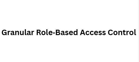  Granular Role‑Based Access Control