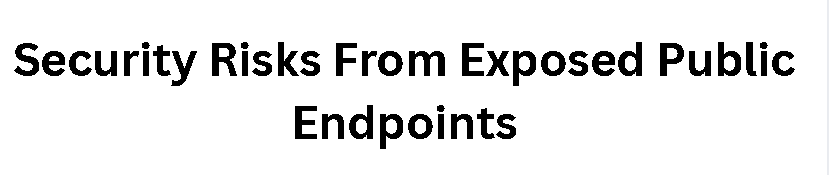 Security Risks From Exposed Public Endpoints