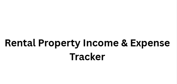 Rental Property Income & Expense Tracker