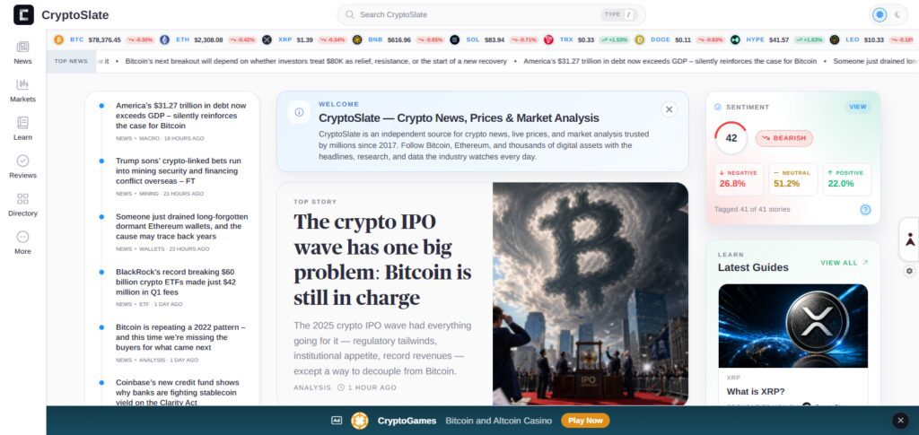 CryptoSlate