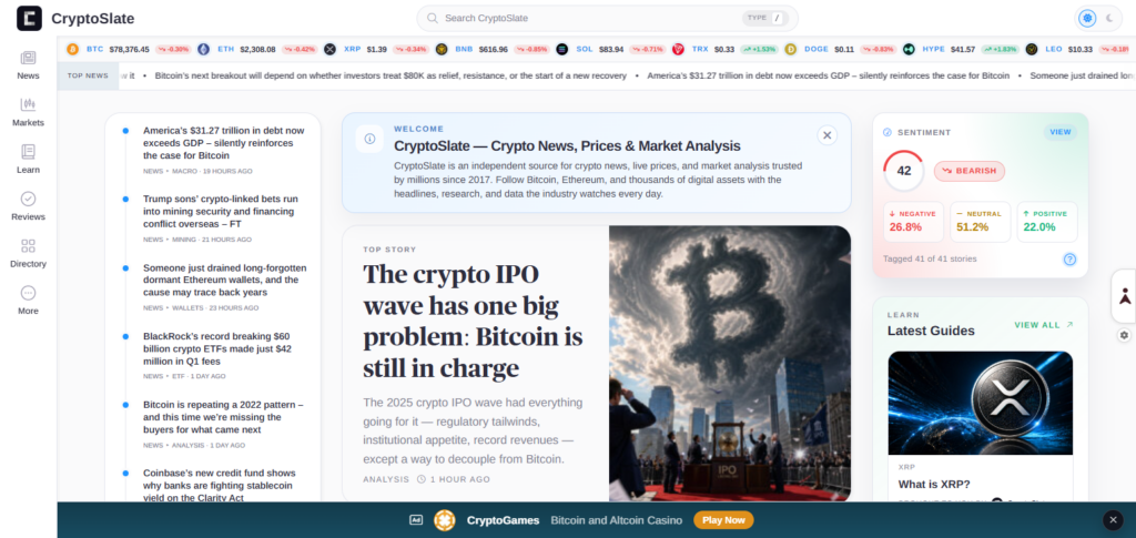 CryptoSlate